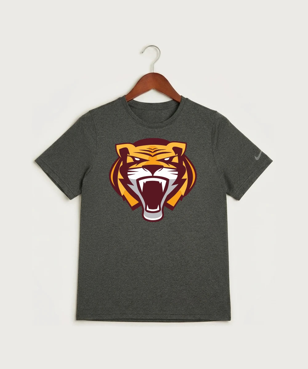 Stewartville High School Football (Boys) - Dark Smoke Heather Nike Youth Swoosh Sleeve rLegend Tee NKDX8787