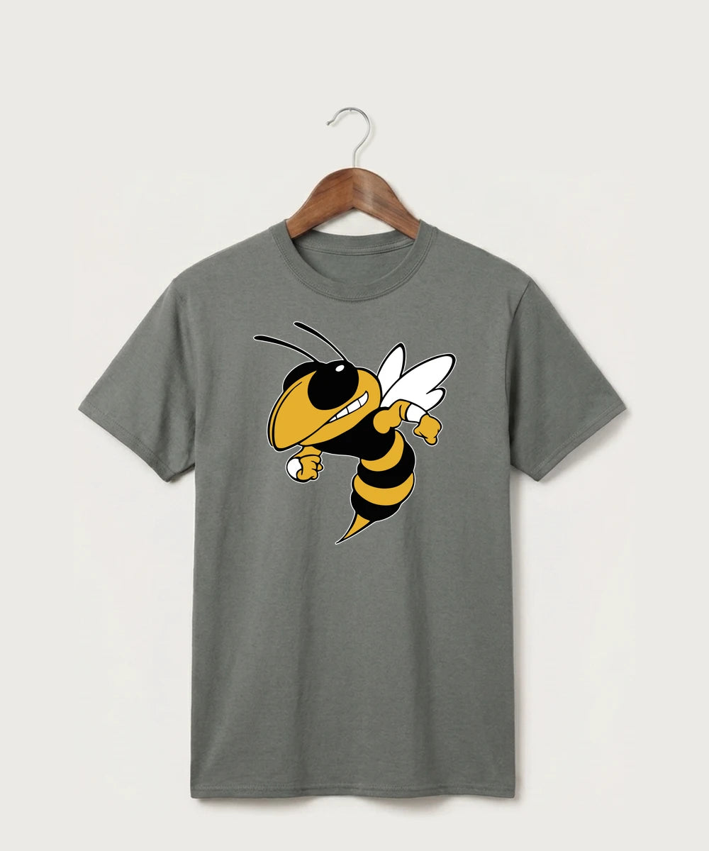 Perham High School Football (Boys) - Medium Grey Port & Co Core Cotton Tee. PC54