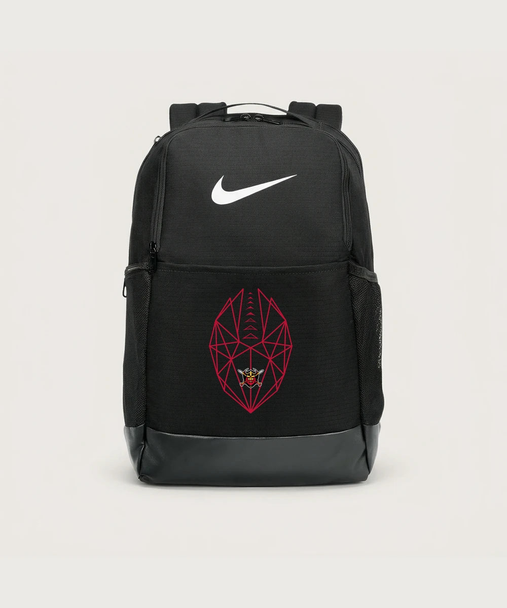 Mille Lacs High School Football (Boys) - Black Nike Brasilia Medium Backpack NKDH7709