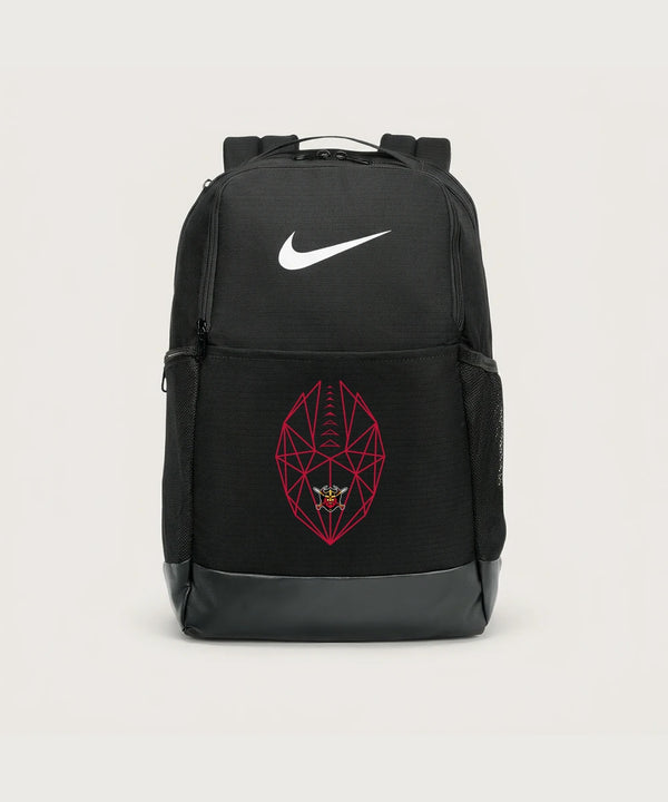 Mille Lacs High School Football (Boys) - Black Nike Brasilia Medium Backpack NKDH7709