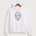 DGF High School Football (Boys) - White Port & Co Core Fleece Pullover Hooded Sweatshirt. PC78H