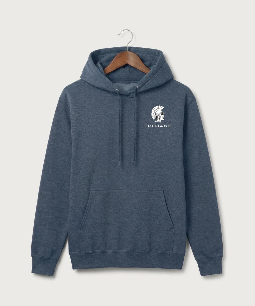 GF E2E Test 10 Player Packs - Heather Navy Port & Co Core Fleece Pullover Hooded Sweatshirt. PC78H
