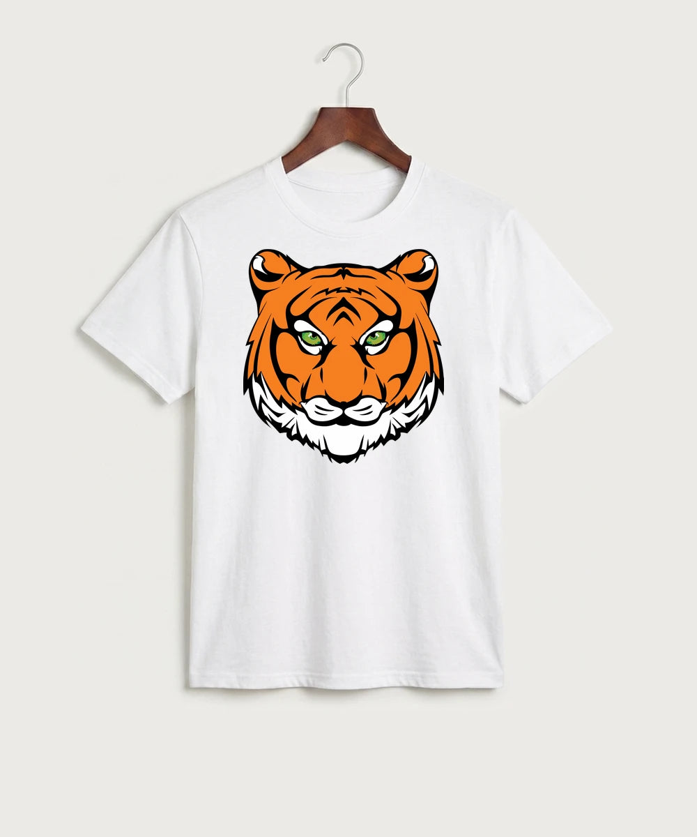 Princeton High School Football (Boys) - White Port & Co Core Cotton Tee. PC54