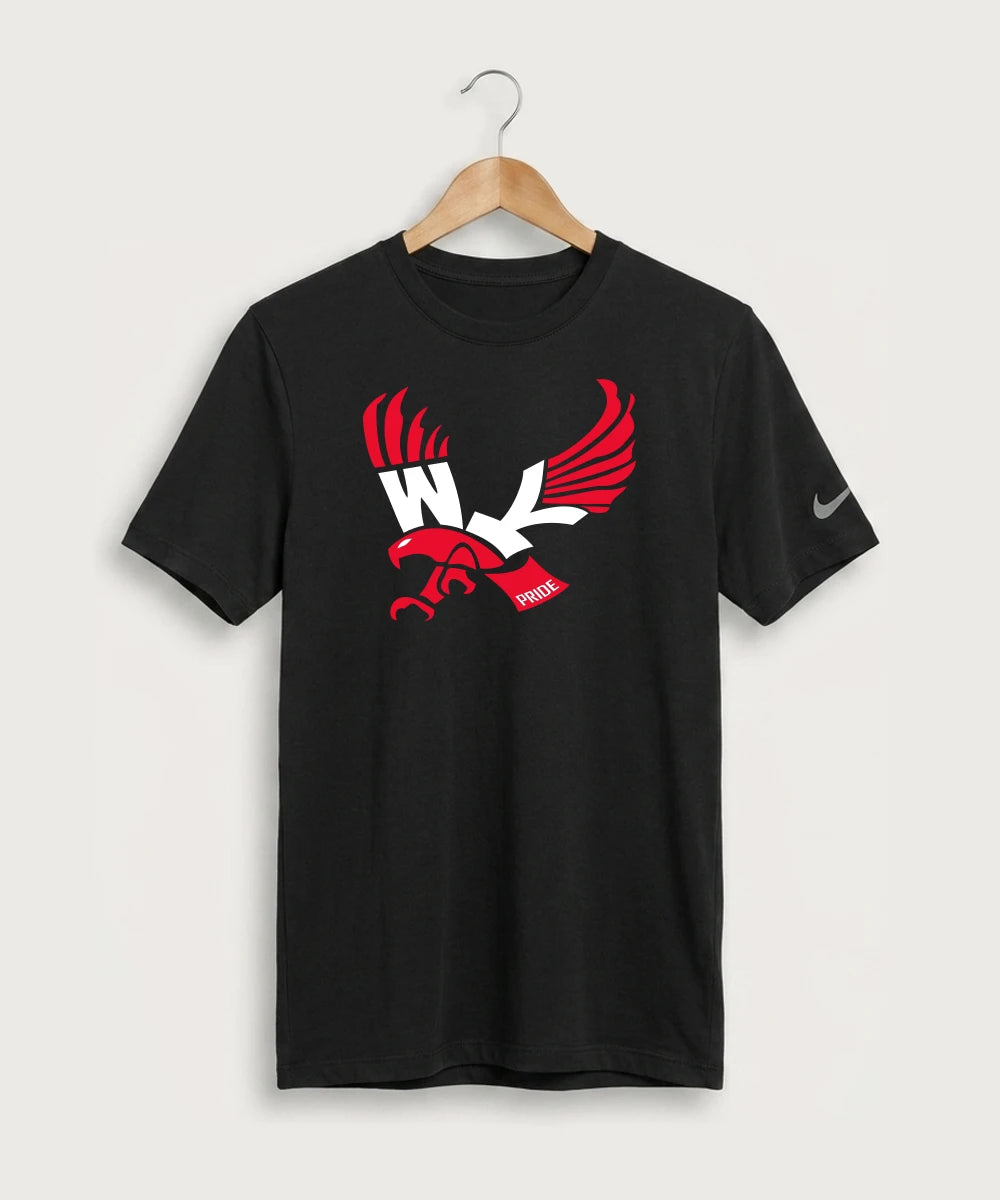 Wabasha Kellogg High School Volleyball (Girls) - Black Nike Swoosh Sleeve rLegend Tee NKDX8730