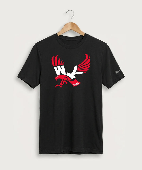 Wabasha Kellogg High School Volleyball (Girls) - Black Nike Swoosh Sleeve rLegend Tee NKDX8730
