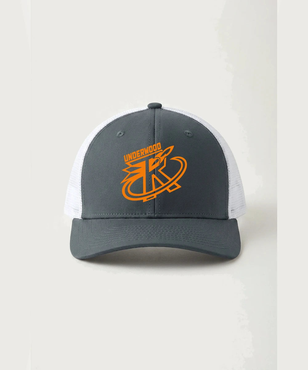 Underwood High School Football (Boys) - Iron Grey/ White Sport-Tek Club Trucker Cap STC46
