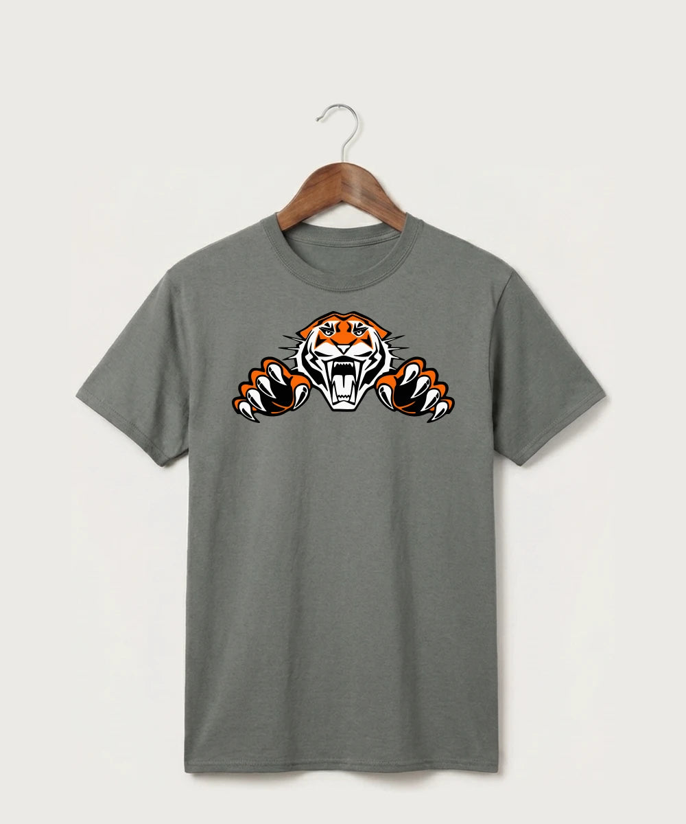 Pine River Backus High School Football (Boys) - Medium Grey Port & Co Core Cotton Tee. PC54