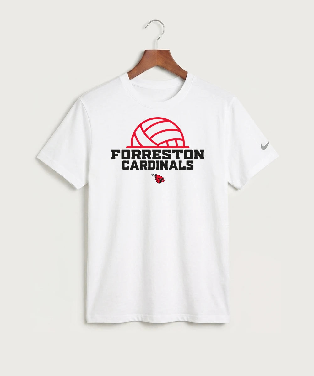 Forreston Volleyball - White Nike Swoosh Sleeve rLegend Tee NKDX8730