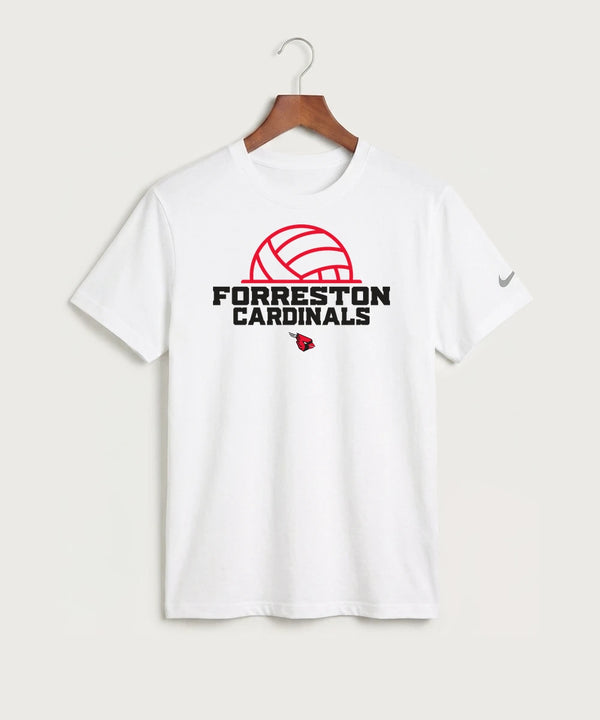 Forreston Volleyball - White Nike Swoosh Sleeve rLegend Tee NKDX8730