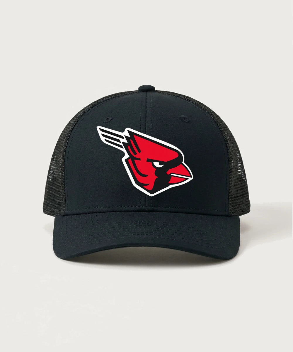 GF E2E Test 02 Track and Field - Black/ Black Sport-Tek Club Trucker Cap STC46