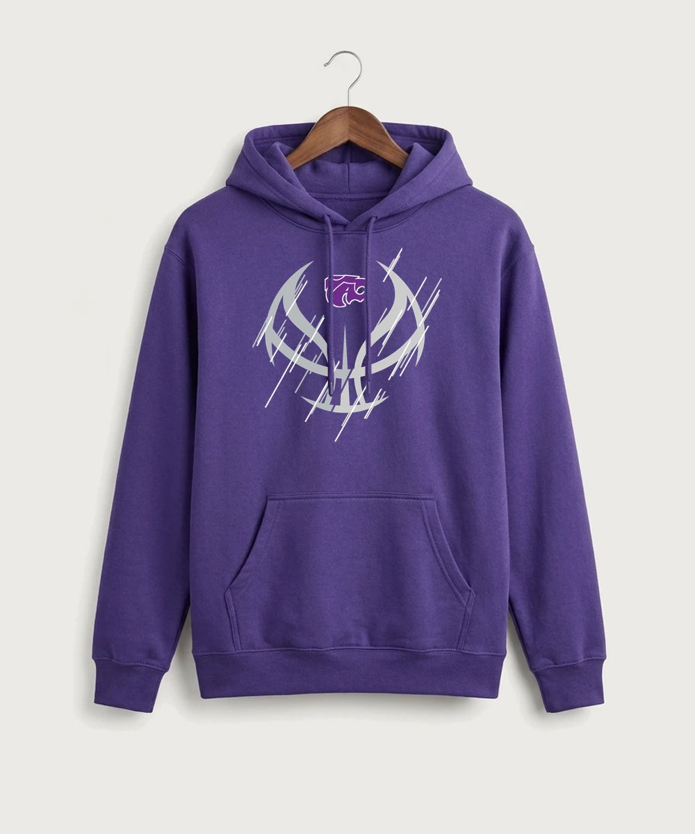 Axtell High School Basketball (Girls) Team Store - Purple Port & Co Core Fleece Pullover Hooded Sweatshirt. PC78H