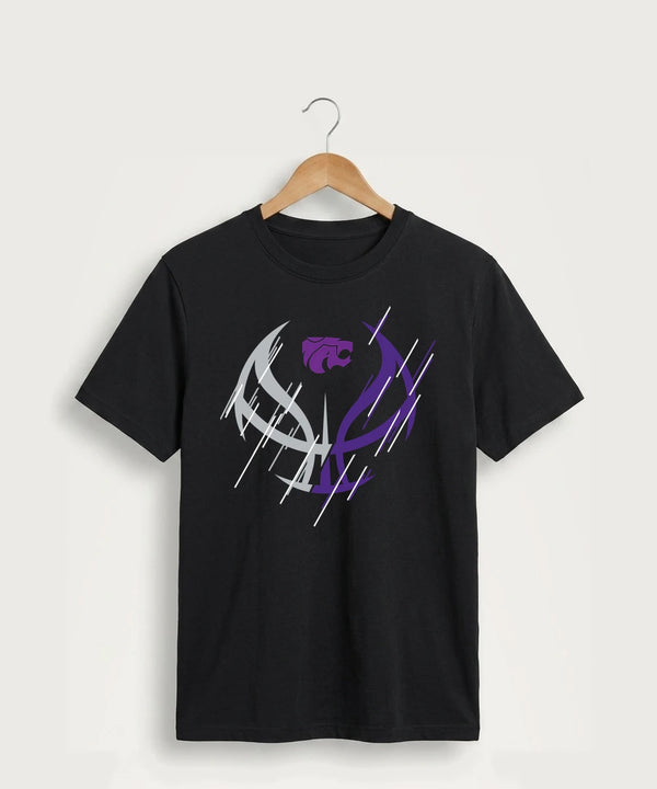 Axtell High School Basketball (Girls) Team Store - Jet Black Port & Co Core Cotton Tee. PC54