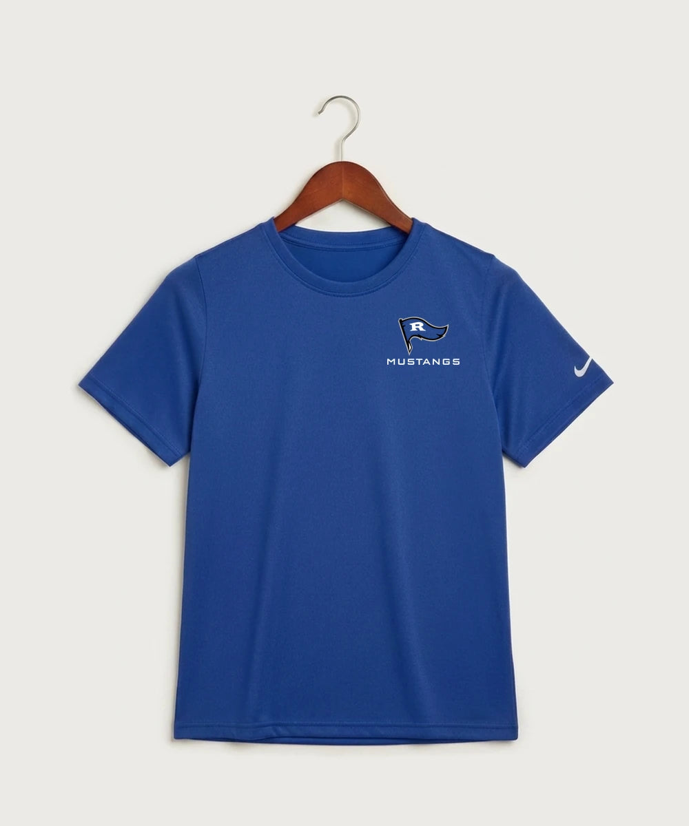 Red Lake County Central Football (Boys) - Game Royal Nike Youth Swoosh Sleeve rLegend Tee NKDX8787