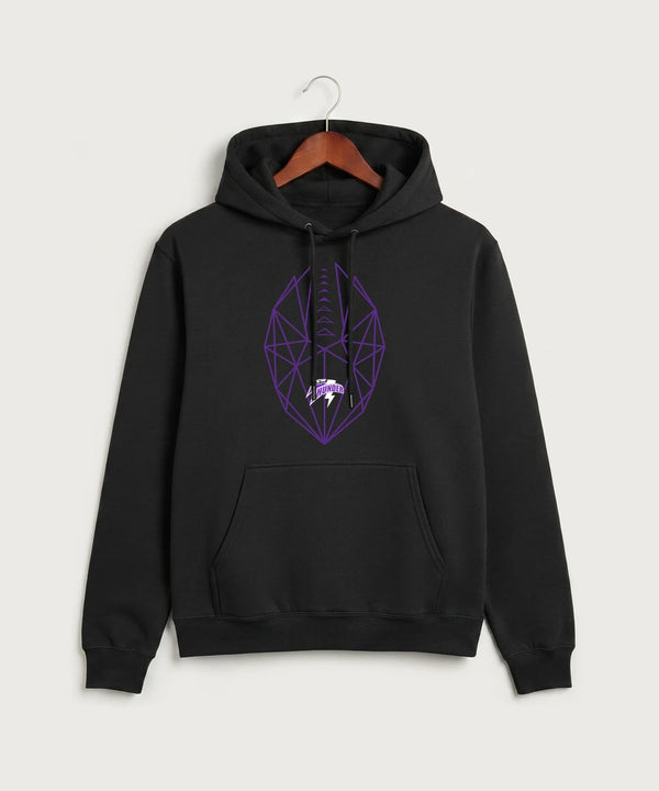 Polk County West Football (Boys) - Jet Black Port & Co Core Fleece Pullover Hooded Sweatshirt. PC78H