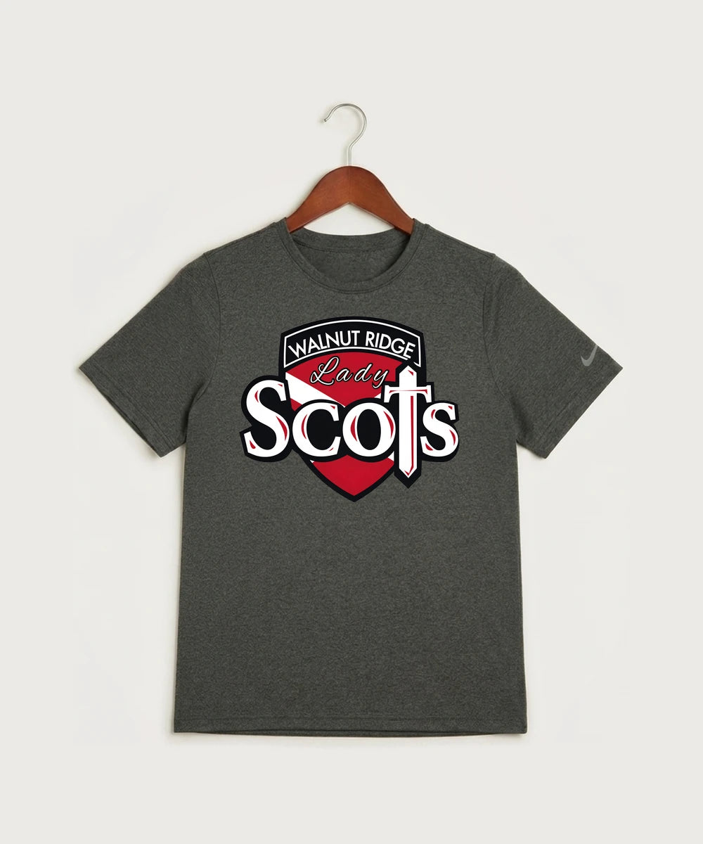 Walnut Ridge High School Basketball Team Store - Dark Smoke Heather Nike Youth Swoosh Sleeve rLegend Tee NKDX8787