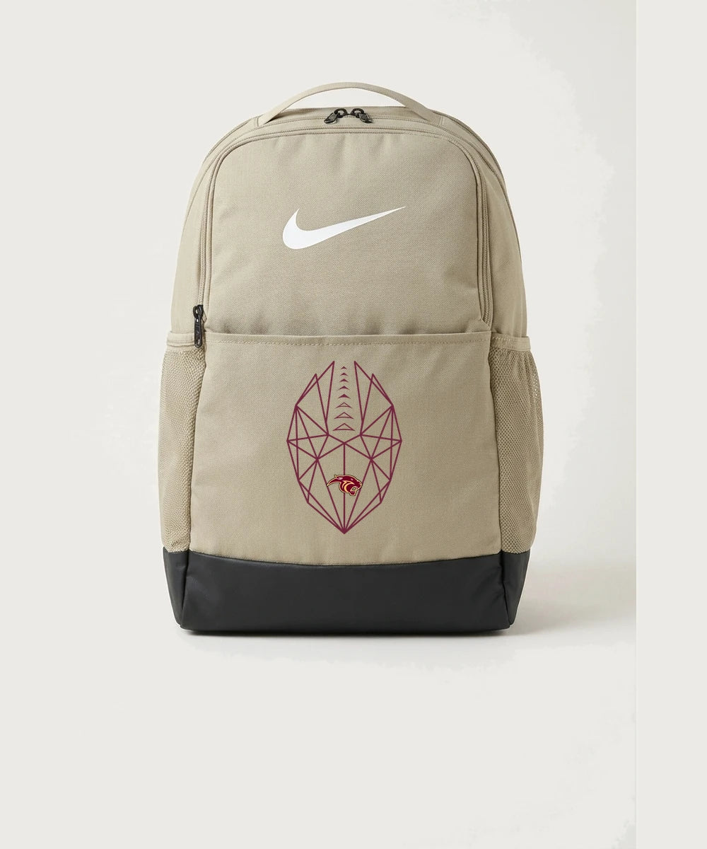 Pine Island High School Football (Boys) - Desert Khaki Nike Brasilia Medium Backpack NKDH7709
