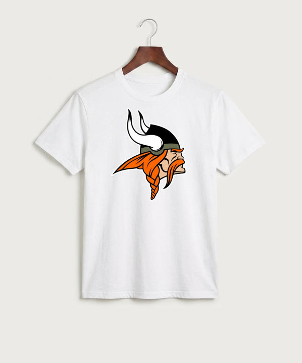 Littlefork Big Falls High School Football (Boys) - White Port & Co Core Cotton Tee. PC54