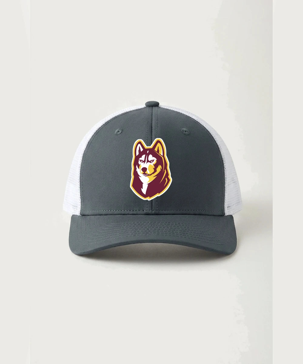 Pillager High School Football (Boys) - Iron Grey/ White Sport-Tek Club Trucker Cap STC46