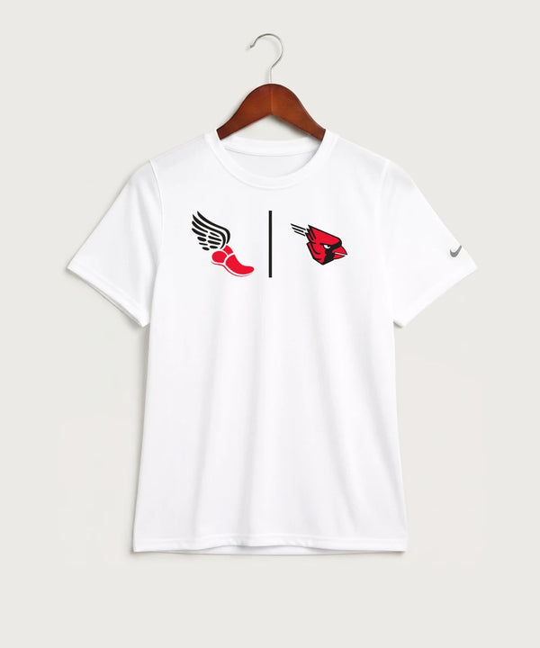 Forreston Track and Field - White Nike Youth Swoosh Sleeve rLegend Tee NKDX8787