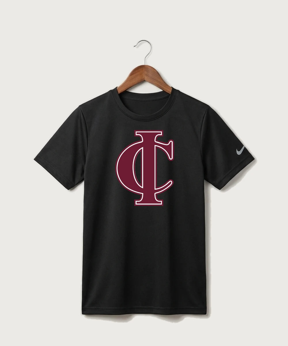 Crosby Ironton High School Football (Boys) - Black Nike Youth Swoosh Sleeve rLegend Tee NKDX8787
