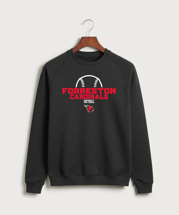 Forreston Softball - Black Crewneck