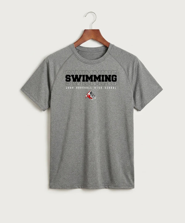John Marshall High School Swimming (Girls) - Gray Tee