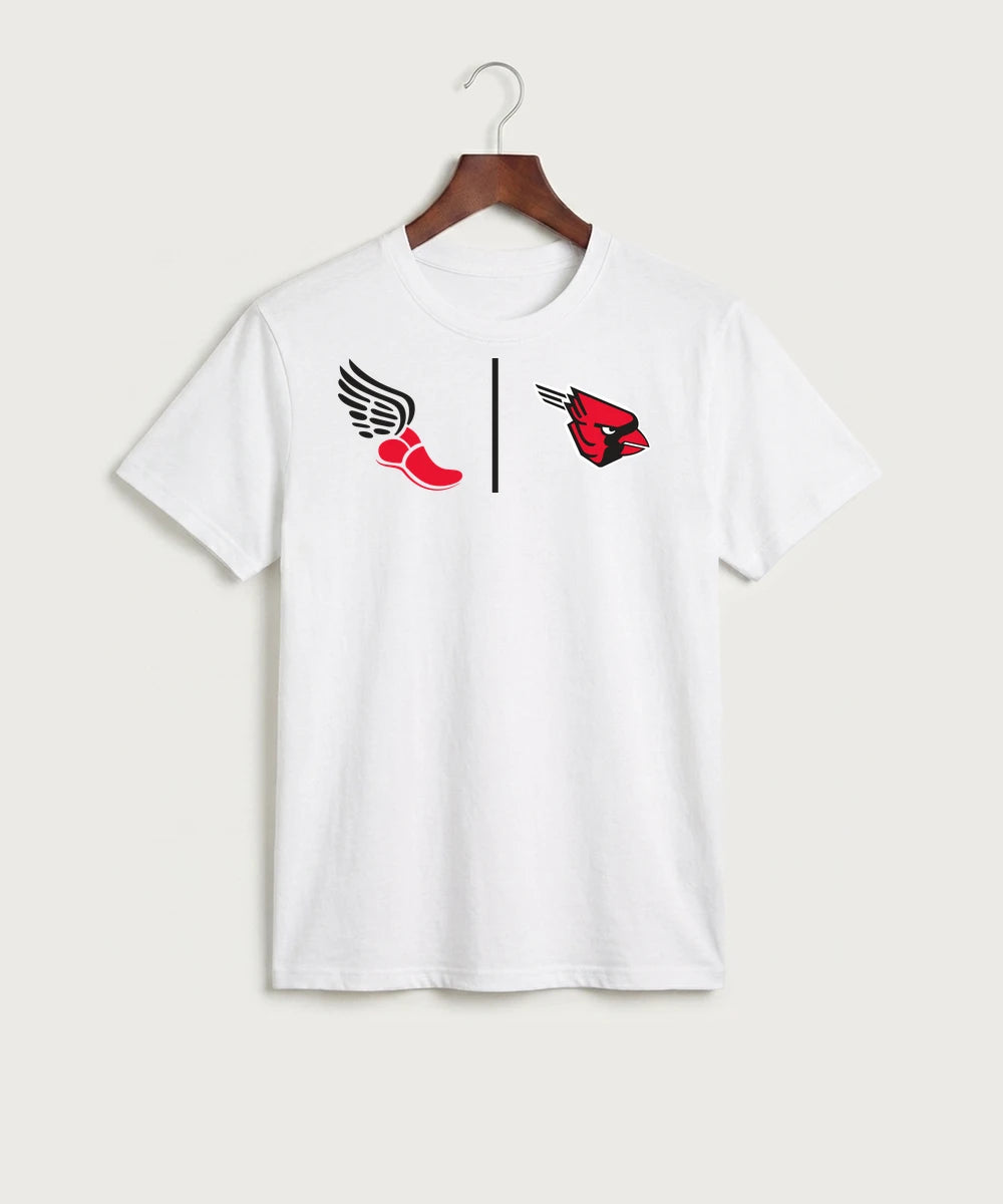 Forreston Track and Field - White Port & Co Core Cotton Tee. PC54