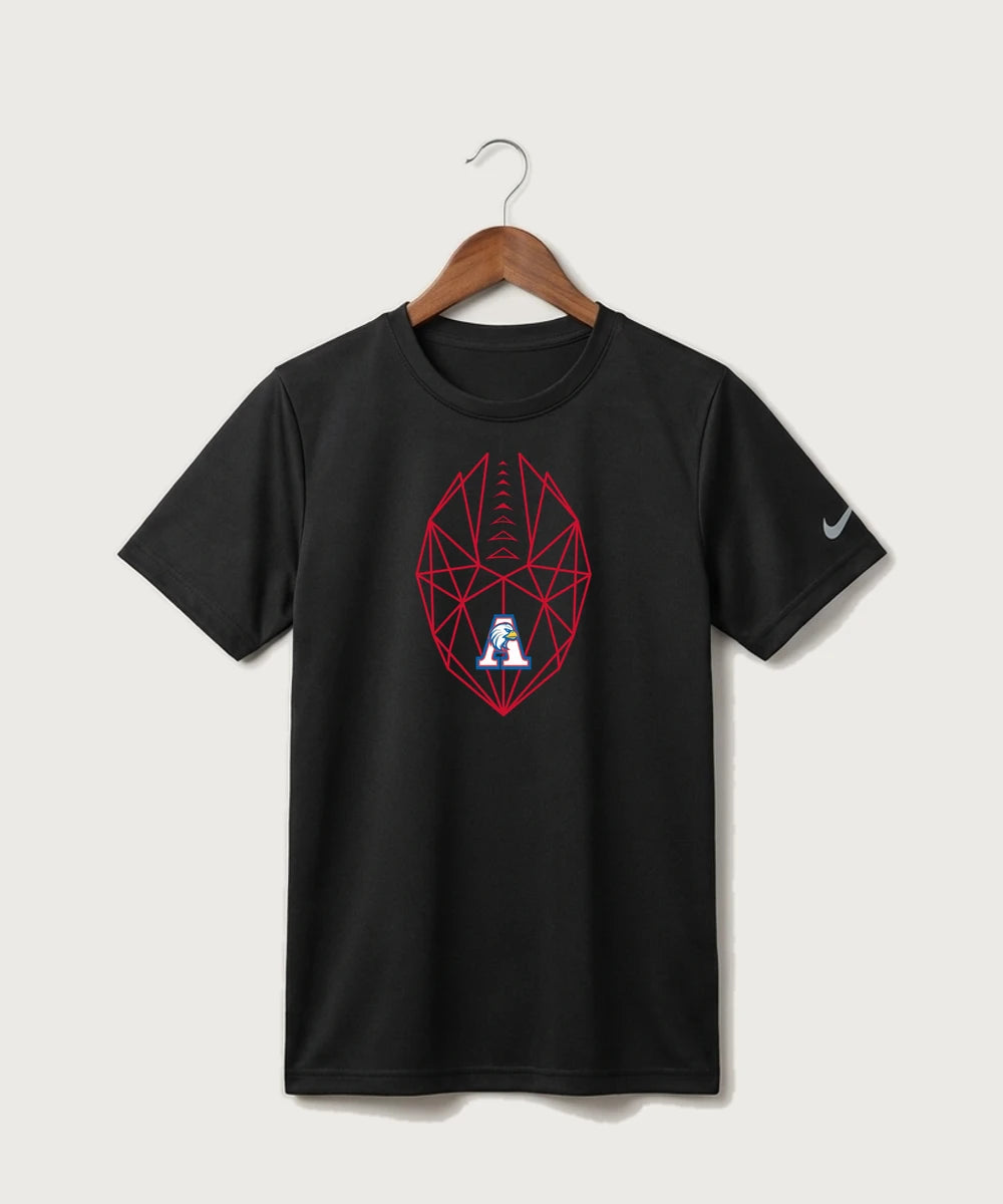 Apollo High School Football (Boys) - Black Nike Youth Swoosh Sleeve rLegend Tee NKDX8787