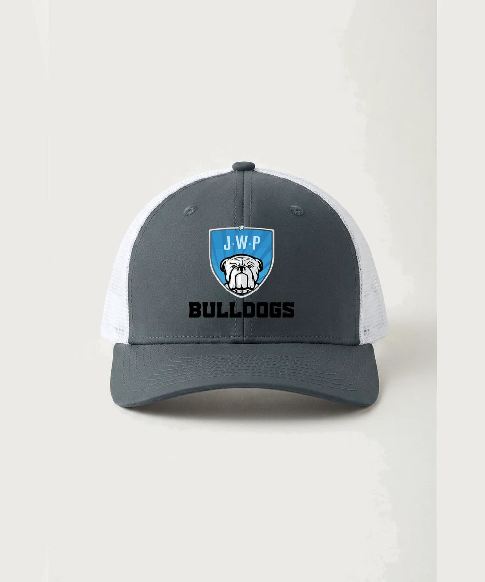 Janesville Waldorf Pemberton Volleyball (Girls) - Iron Grey/ White Sport-Tek Club Trucker Cap STC46