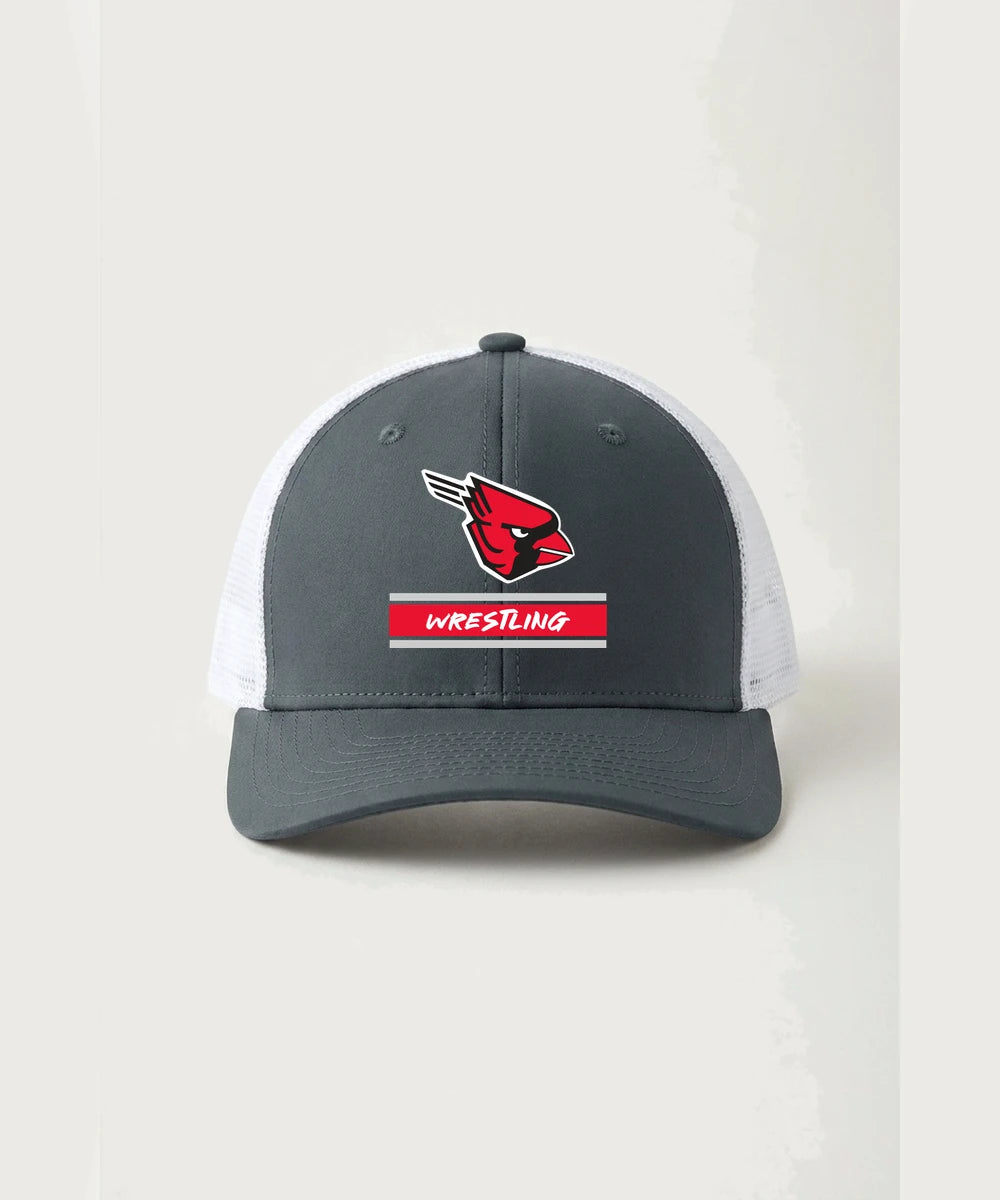 Forreston Wrestling - Iron Grey/ White Sport-Tek Club Trucker Cap STC46