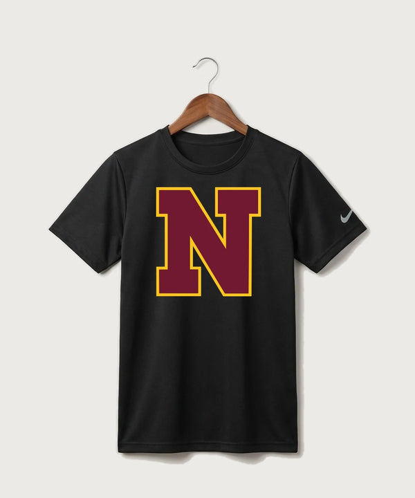 Northfield High School Volleyball (Girls) - Black Nike Youth Swoosh Sleeve rLegend Tee NKDX8787