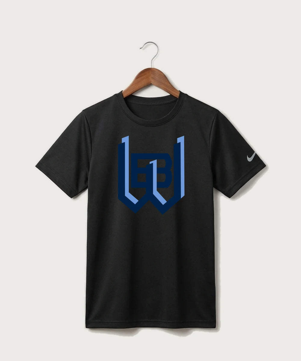 West Bend West High School Football - Black Nike Youth Swoosh Sleeve rLegend Tee NKDX8787