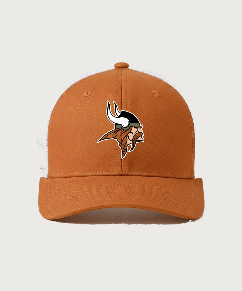 Littlefork Big Falls High School Football (Boys) - Texas Orange/ White Sport-Tek Club Trucker Cap STC46