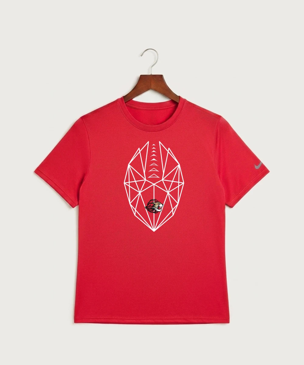 Spring Grove High School Football (Boys) - University Red Nike Swoosh Sleeve rLegend Tee NKDX8730