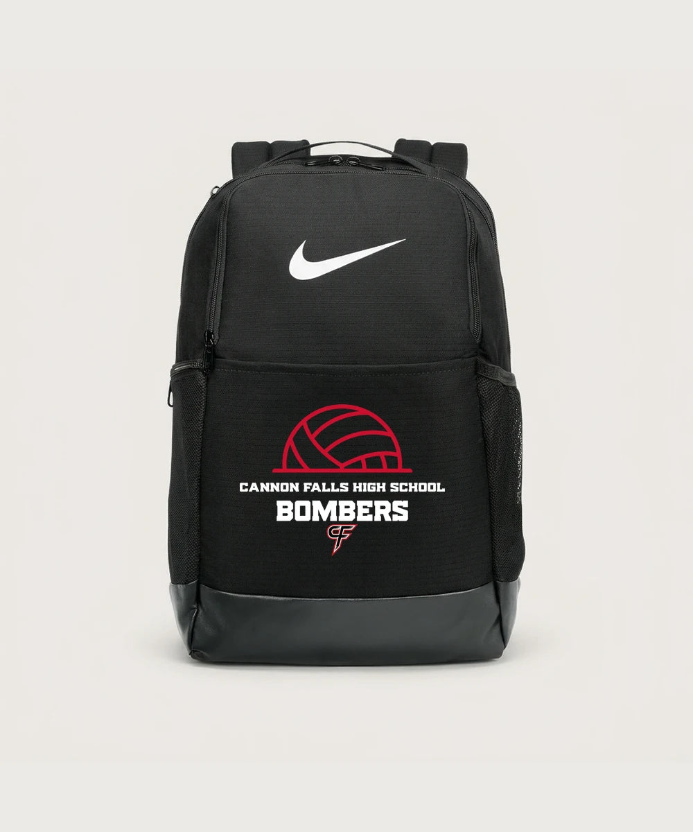 Cannon Falls High School Volleyball (Girls) - Black Nike Brasilia Medium Backpack NKDH7709