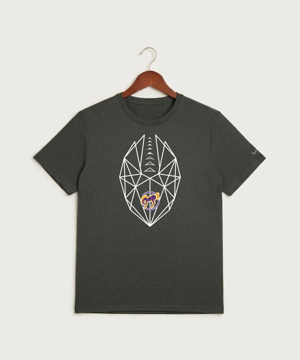 International Falls High School Football (Boys) - Dark Smoke Heather Nike Swoosh Sleeve rLegend Tee NKDX8730