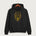 Warroad High School Football (Boys) - Jet Black Port & Co Core Fleece Pullover Hooded Sweatshirt. PC78H