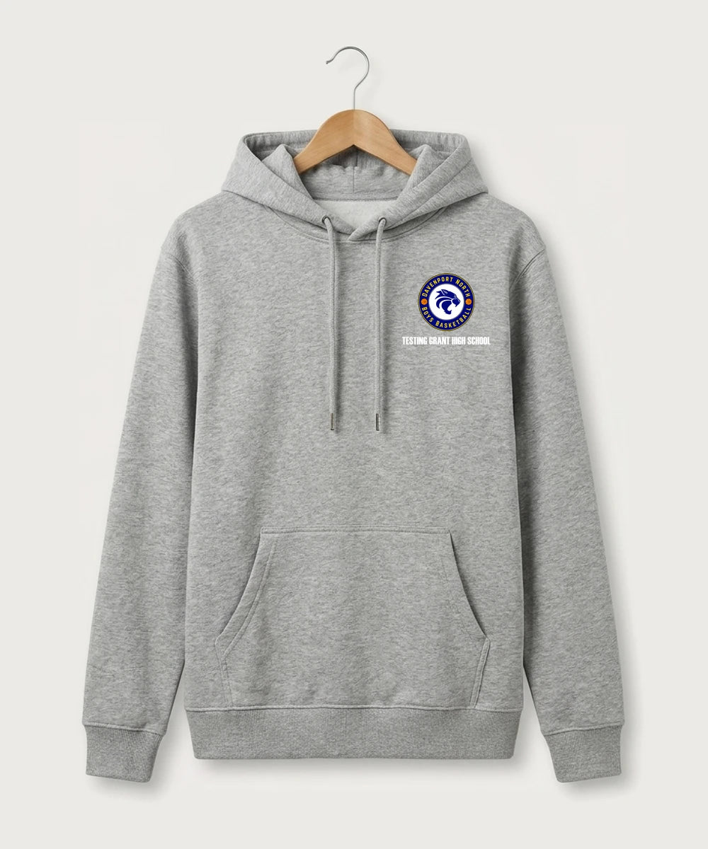 GF E2E Test 05 Boys Basketball - Heather Grey Hoodie Value