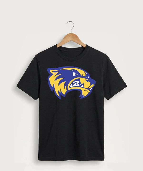 Wadena Deer Creek High School Football (Boys) - Jet Black Port & Co Core Cotton Tee. PC54