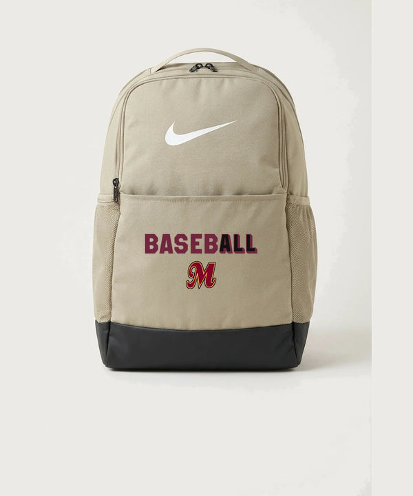 MAYBA Baseball Team Store - Desert Khaki Nike Brasilia Medium Backpack NKDH7709