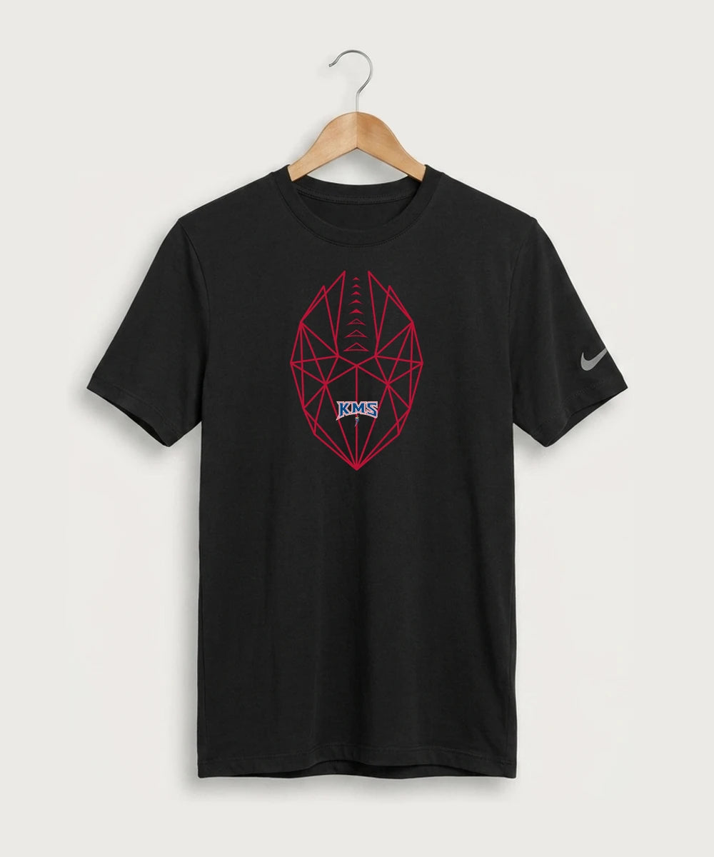 Kerkhoven-Murdock-Sunburg High School Football (Boys) - Black Nike Swoosh Sleeve rLegend Tee NKDX8730