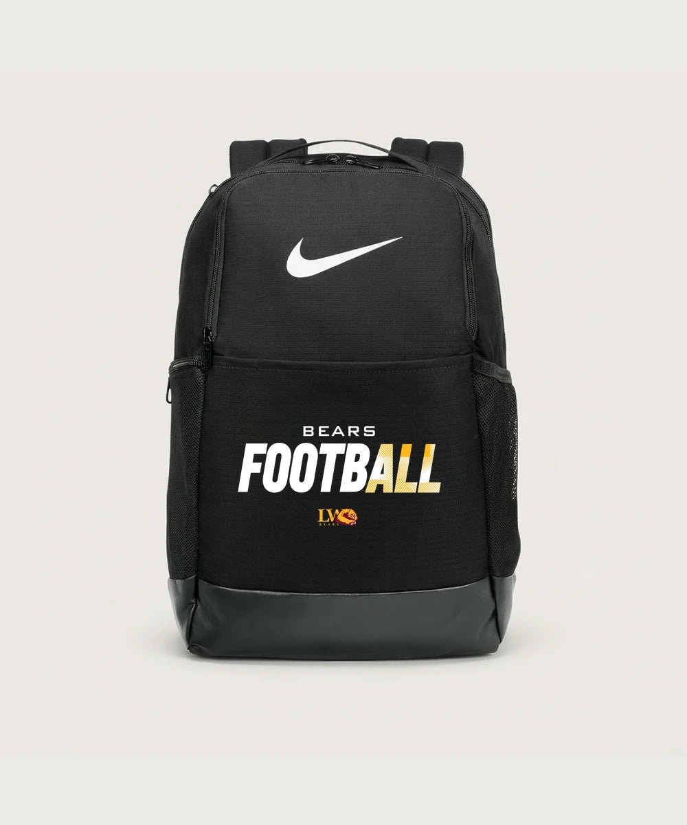 Lake of the Woods High School Football (Boys) - Black Nike Brasilia Medium Backpack NKDH7709