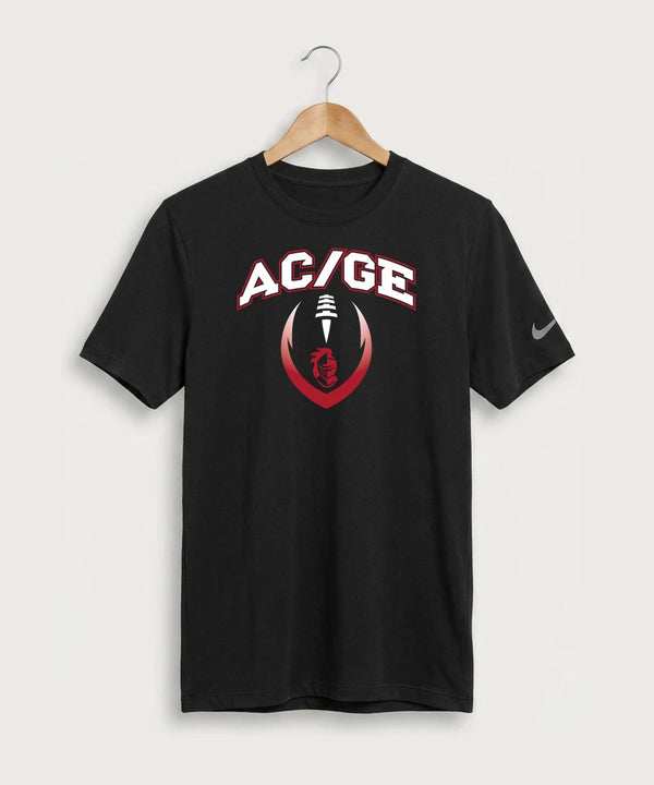 Alden-Conger-Glenville Emmons High School Football (Boys) - Black Nike Swoosh Sleeve rLegend Tee NKDX8730