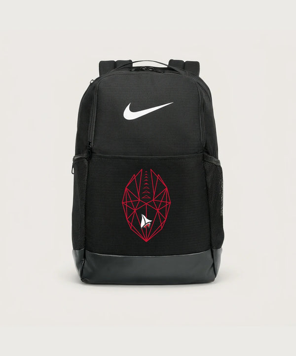 Detroit Lakes Community High School Football (Boys) - Black Nike Brasilia Medium Backpack NKDH7709