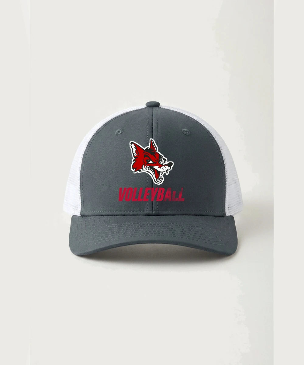 Ely Memorial High School Volleyball (Girls) - Iron Grey/ White Sport-Tek Club Trucker Cap STC46