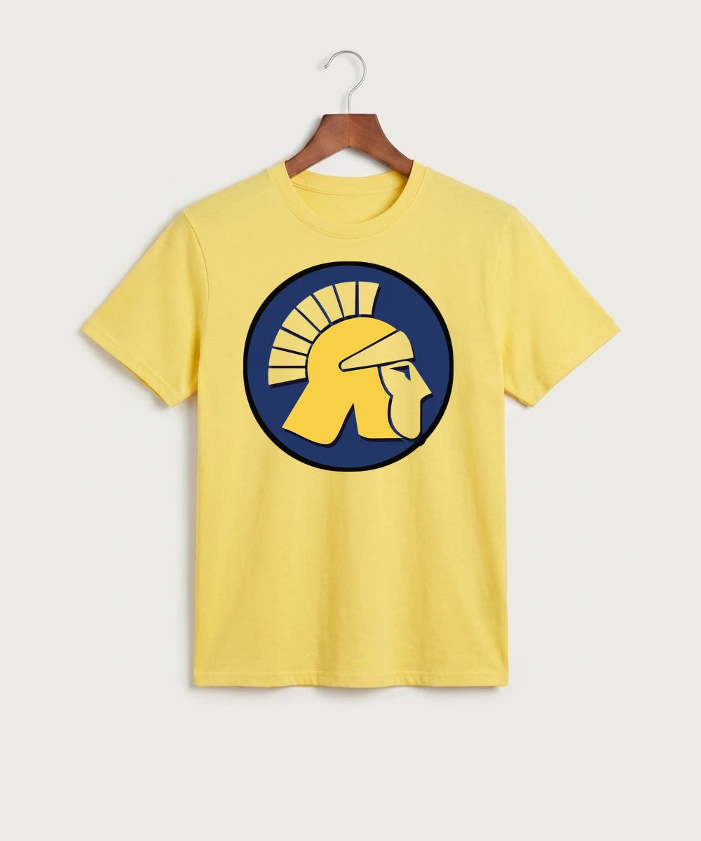 Wausau West High School Cheer - Yellow Port & Co Core Cotton Tee. PC54