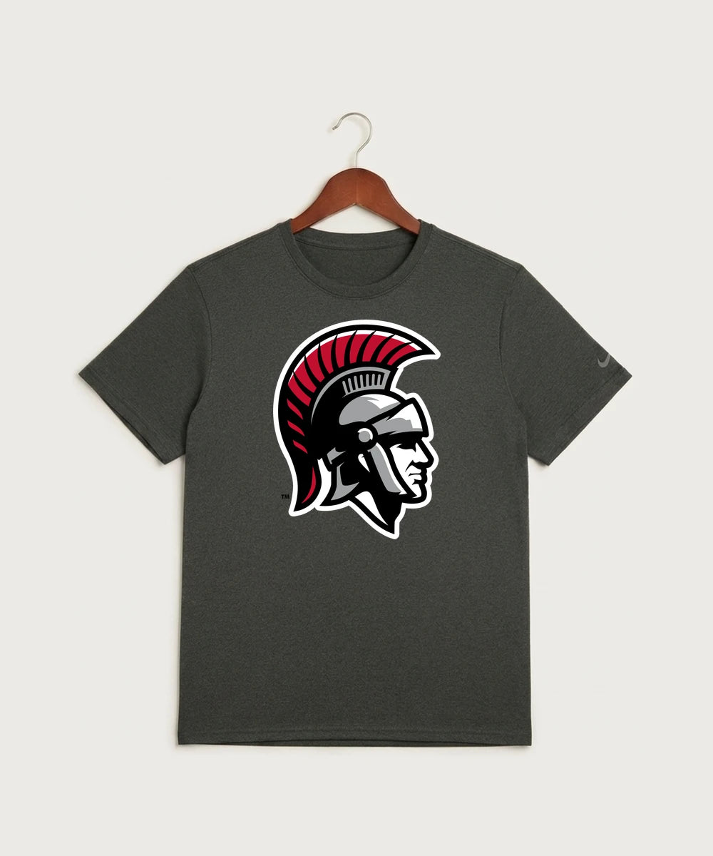 Worthington High School Football (Boys) - Dark Smoke Heather Nike Swoosh Sleeve rLegend Tee NKDX8730