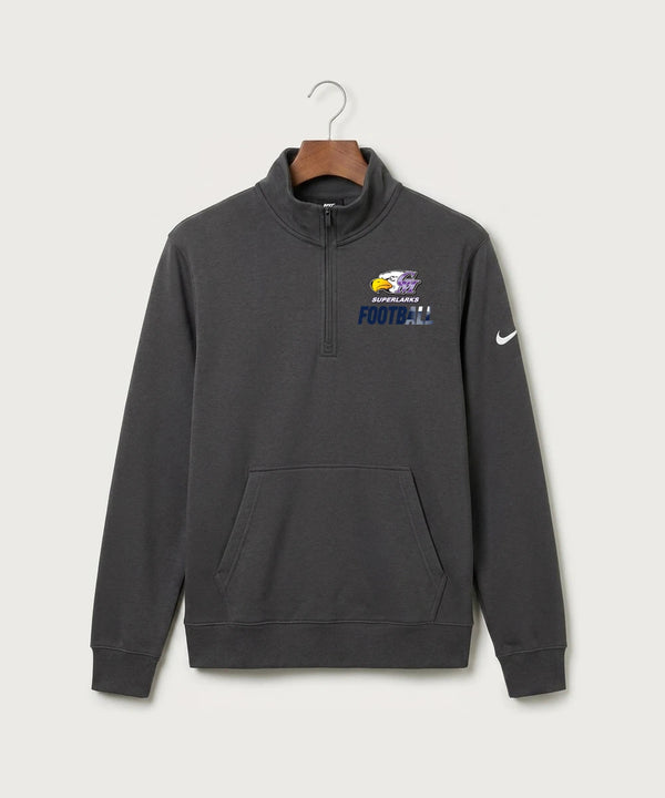 Grand Meadow Football - Anthracite Nike Club Fleece Sleeve Swoosh 1/2-Zip NKDX6718