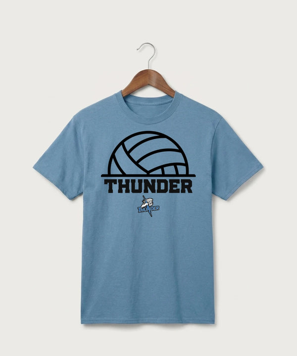 Long Prairie Grey Eagle High School Volleyball (Girls) - Tundra Blue Port & Co Core Cotton Tee. PC54
