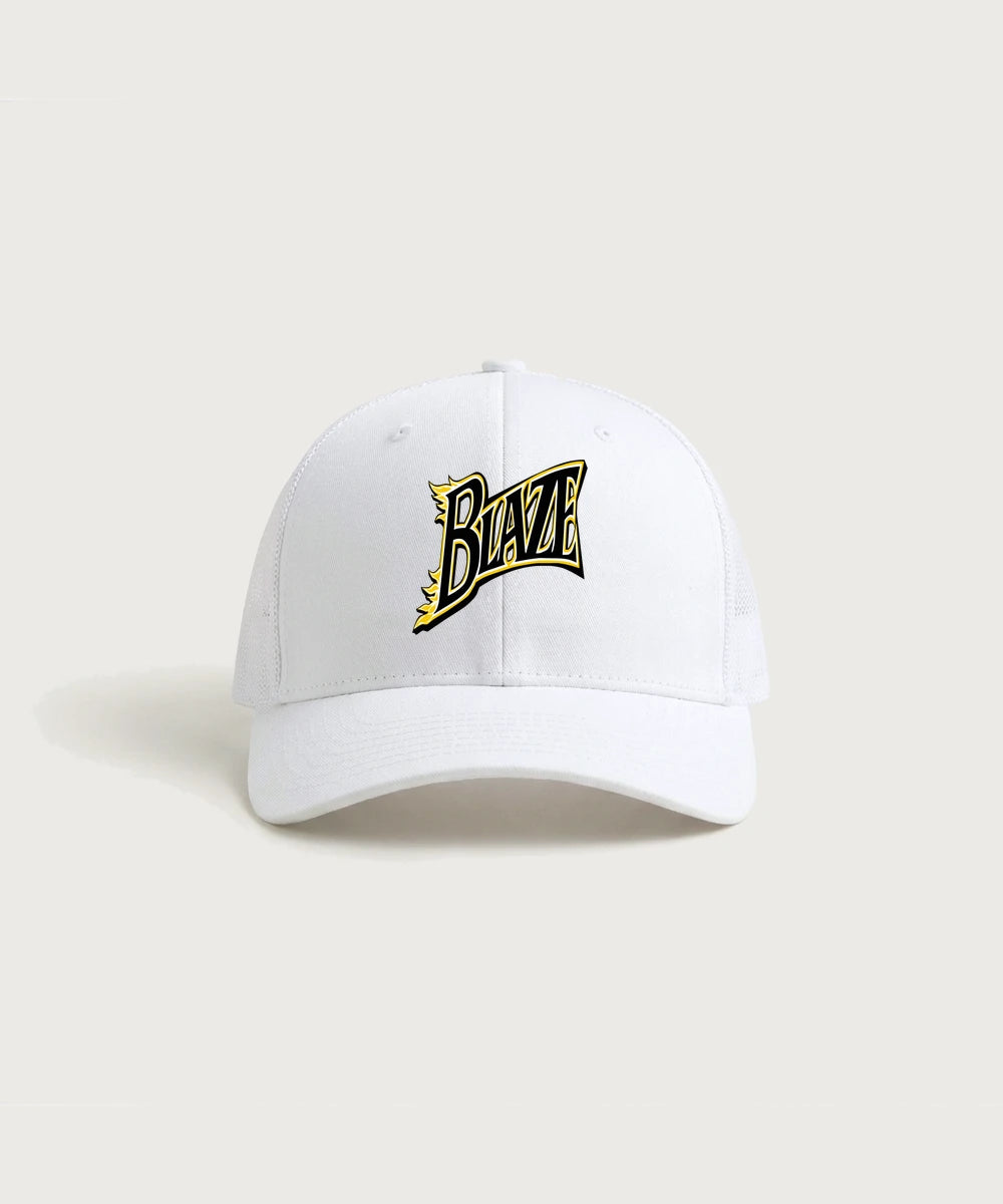 Burnsville High School Football (Boys) - White/ White Sport-Tek Club Trucker Cap STC46